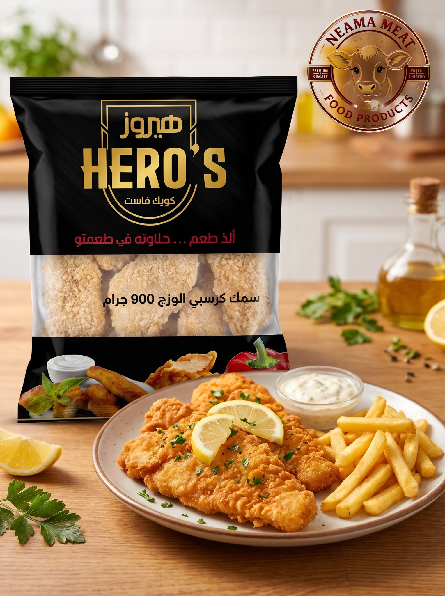 سمك فيلية كرسبي هيروز
